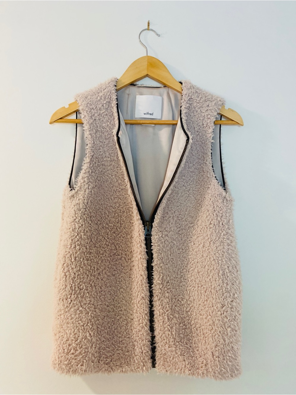 Wilfred by Aritzia Teddy Sherpa Vest — XXS